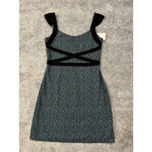 Free People Dress Women’s Size Médium Sleeveless Mini Pacific Blue Bodycon NWT